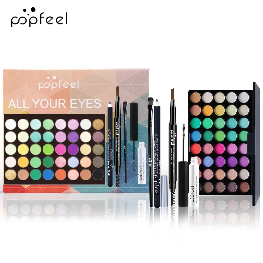 Professional Makeup Kit – All-in-One Salon-Quality Eyeshadow & Lipstick Set Professional Makeup Kits SET001B Tidesmit
