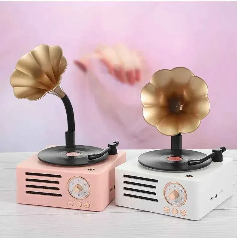 Portable Bluetooth Speaker | Vintage Wireless Vinyl Style Audio My Store
