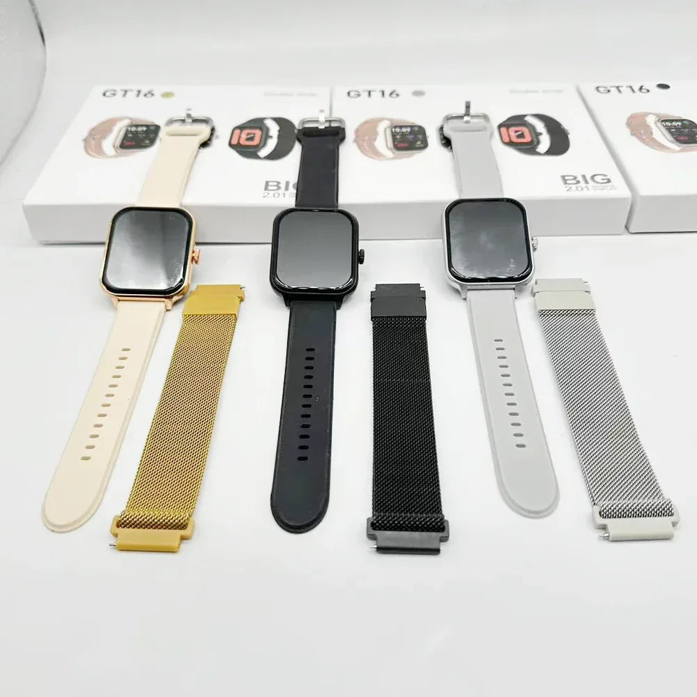 GT16 Fitness Tracker Smart Watch - 2.01 Inch Waterproof Display My Store