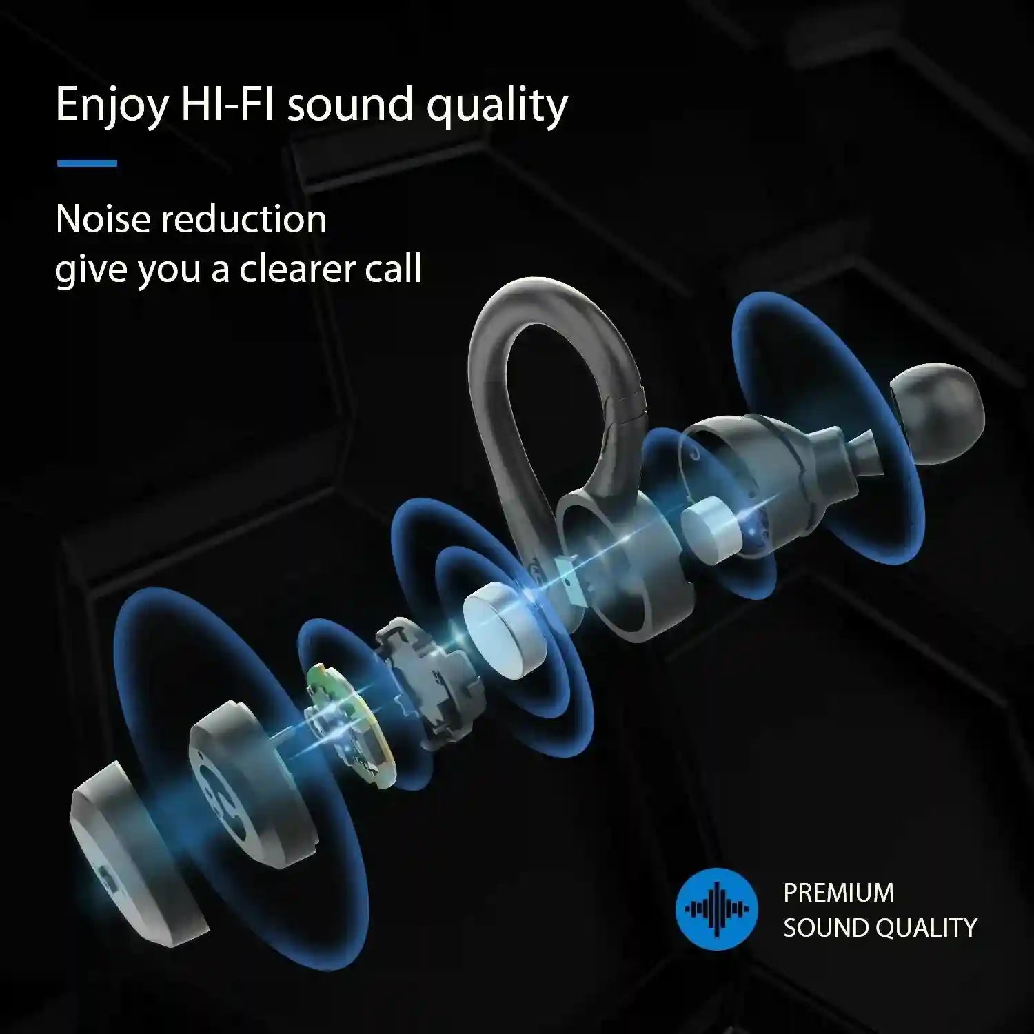 Tidesmit Wireless Earbuds with Bluetooth 5.3 and Noise Cancellation Tidesmit