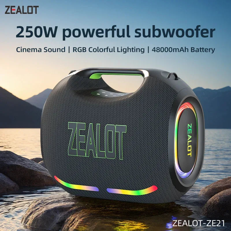 Portable Bluetooth Speaker 250W IPX7 Waterproof 360 Wireless Audio My Store
