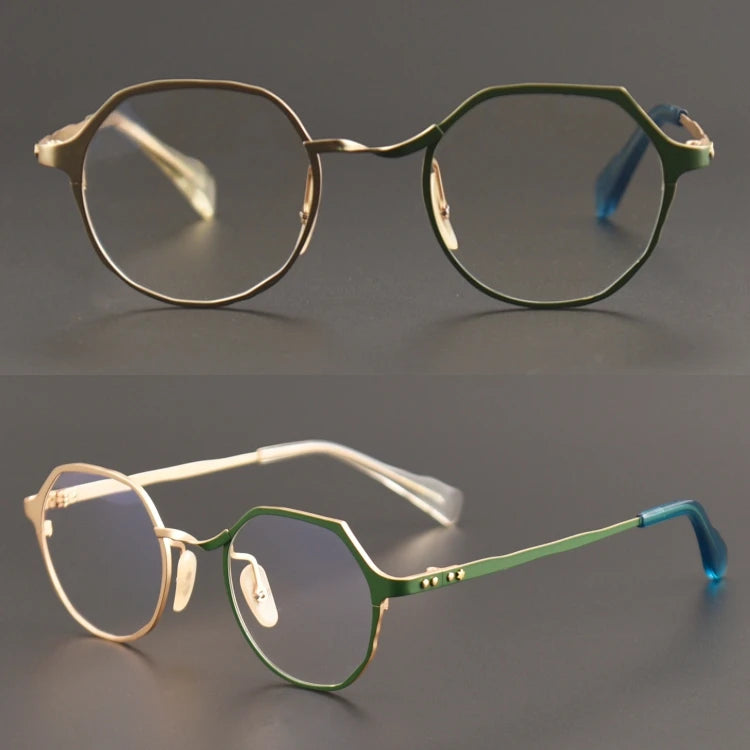 Luxury Quality Private Label Solid Pattern Titanium Full-Rim Lightweight Optical Frames Fashion Eyewear Wholesale