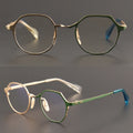 Luxury Quality Private Label Solid Pattern Titanium Full-Rim Lightweight Optical Frames Fashion Eyewear Wholesale