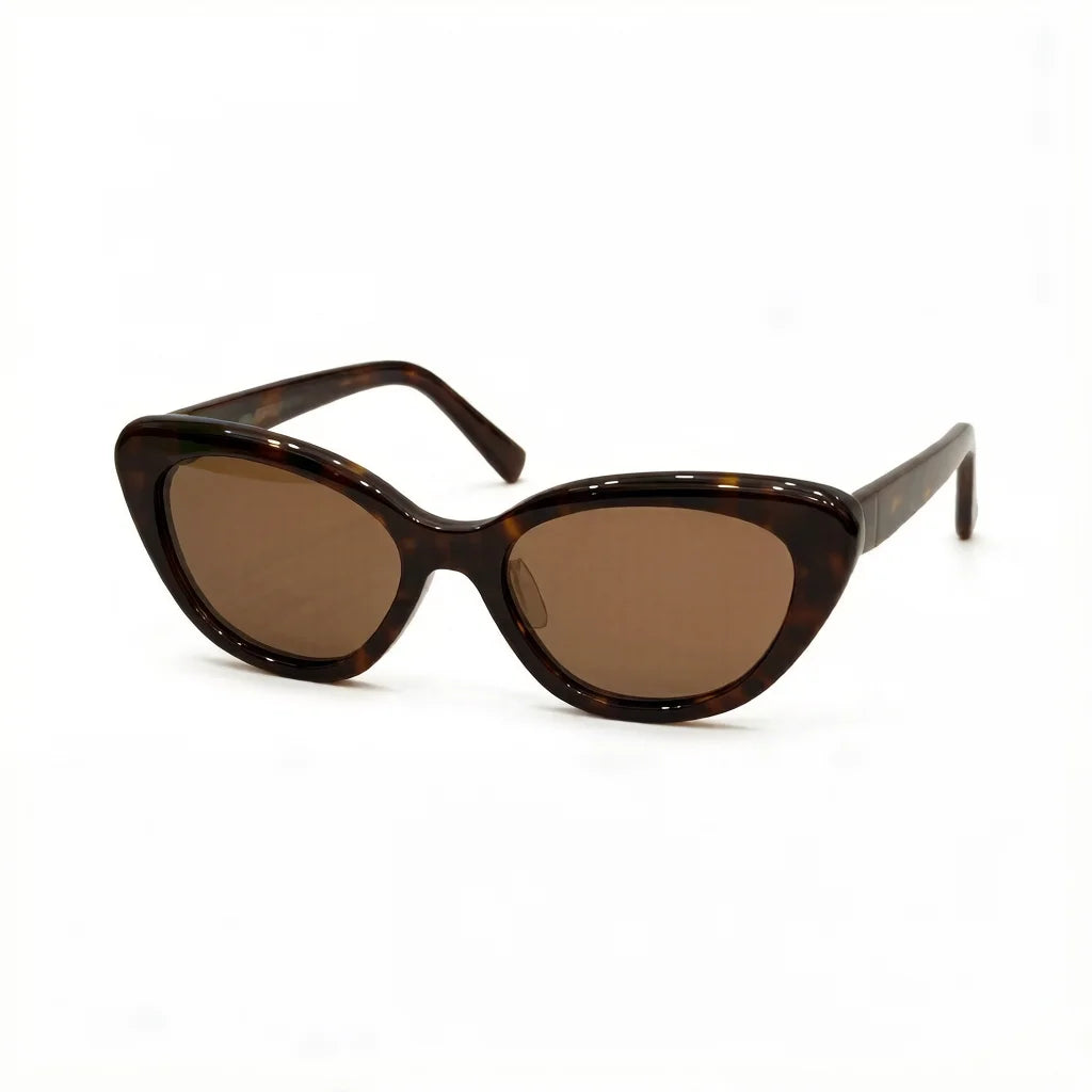 Fashion MiWu Miwu Cat Eye Women Sunglasses Luxury Brand Designer VMU 83S Small Frame Glasses UV400 Girl Letter Eyewear
