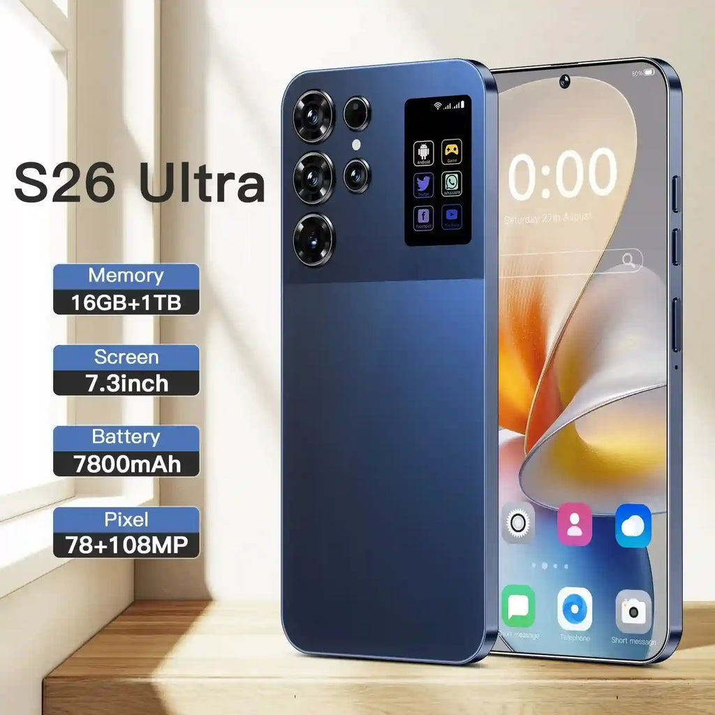 S26 Ultra 5G Smartphone 16GB RAM 1TB Storage Green Tidesmit