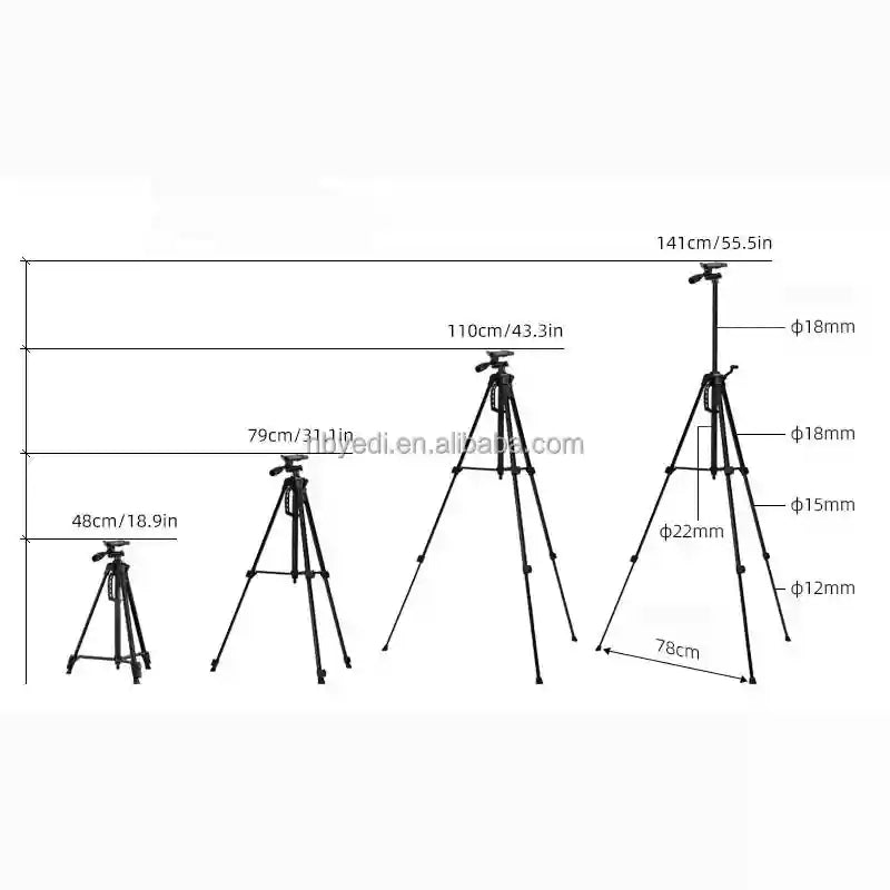 Tidesmit Ring Light with Tripod Stand - F-3366T Adjustable LED Setup Tidesmit