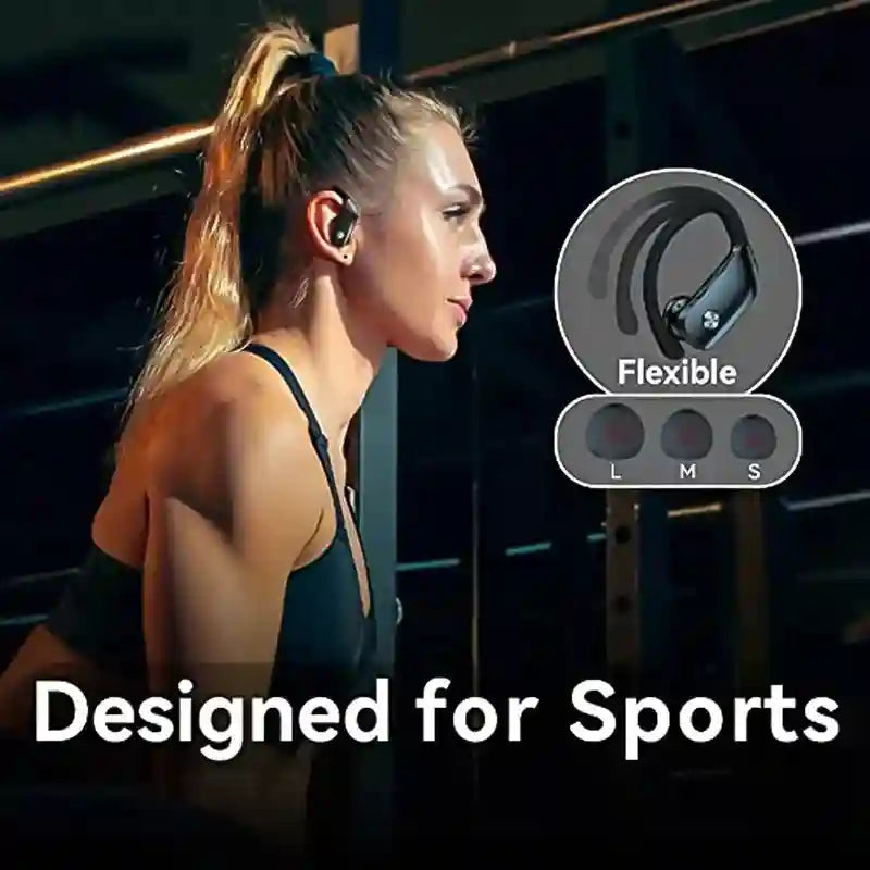 Wireless Gaming Earbuds With Mic T16 – Tidesmit Sport Fit Black Tidesmit