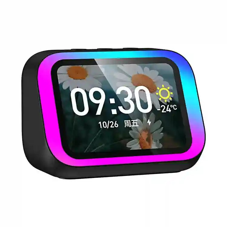 Tidesmit Smart Bluetooth Speaker Clock with 15W Qi Wireless Charging Pad Tidesmit