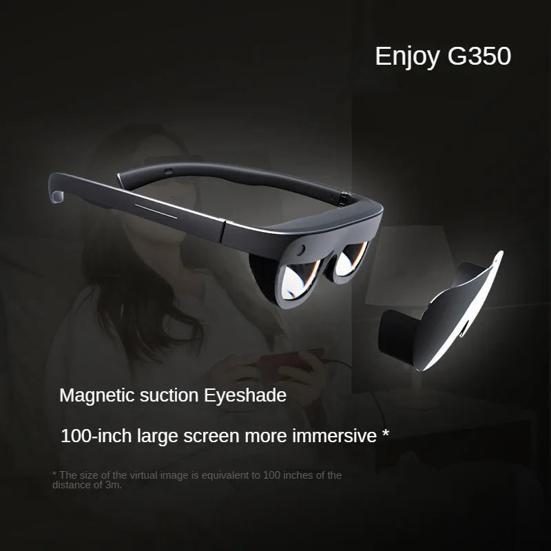 GRAWOOW G350 Smart AR Glasses RTS 3D Movie Augmented Reality Head Display Non-VR AR Glasses for Smart Phone