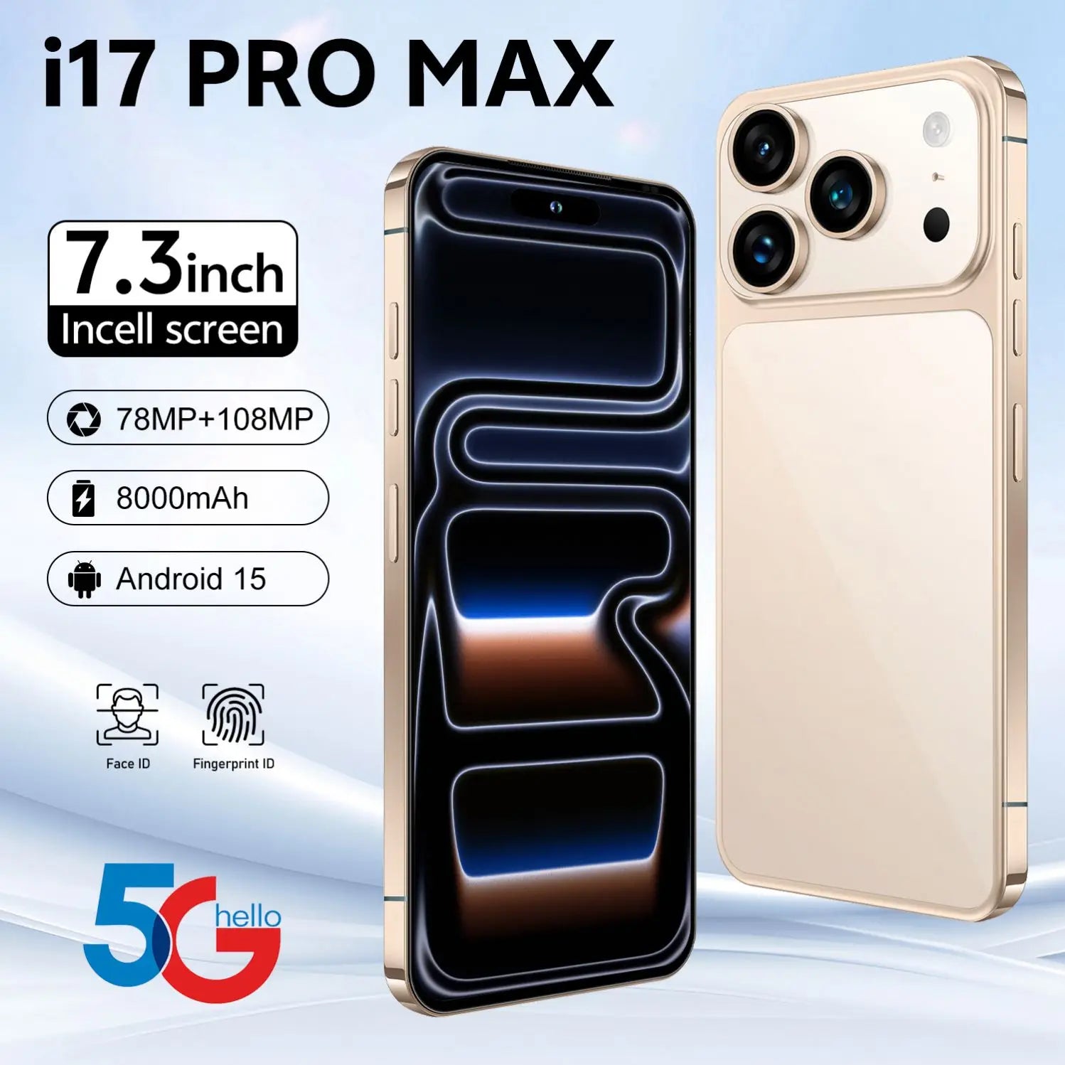Tidesmit 5G Smartphone, 1TB Storage, 16GB RAM, 108MP Camera Tidesmit