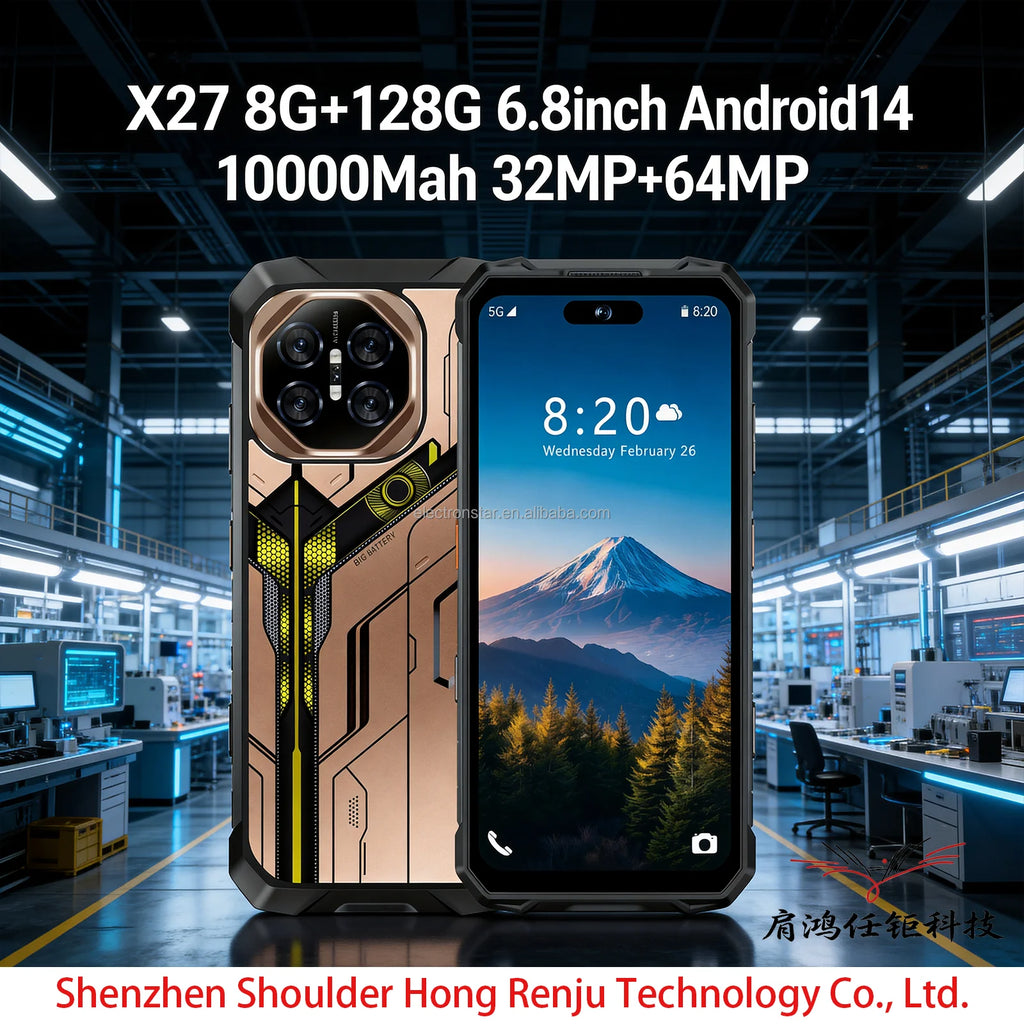 X27 Ultra  8G+128G Android 14 6.8 INCH 2026 Latest 5g Android Smartphone 10000mAh Battery Fast Processor Limited-time Discount