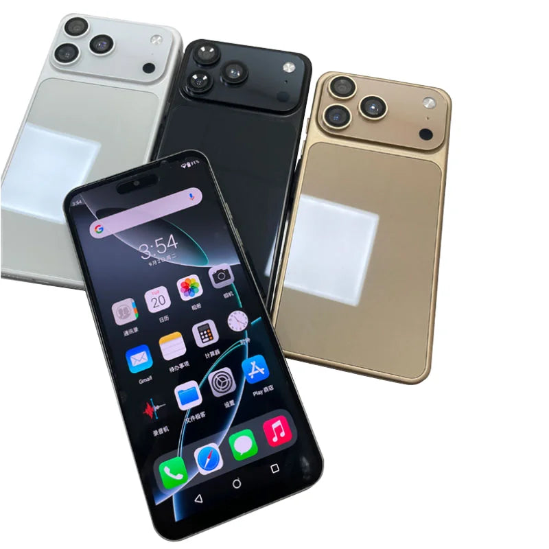 2025 Newest I17 Pro Max 7.3\" Smartphone 8GB+256GB 5G 108MP Camera 7800mAh Android 14 NFC Octa Core LTE HD French German Spanish