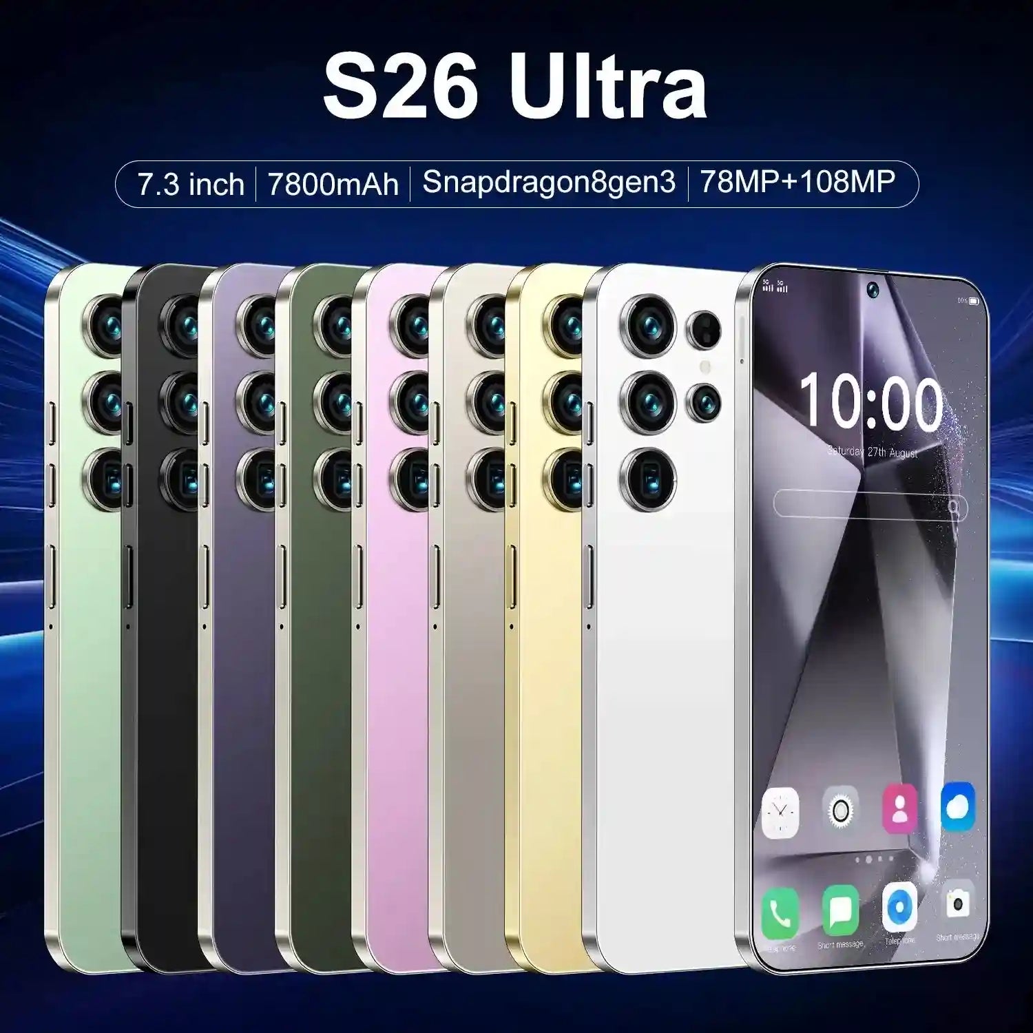 S26 Ultra 5G Smartphone: 22GB RAM, 1TB Storage, Unlocked Android Tidesmit