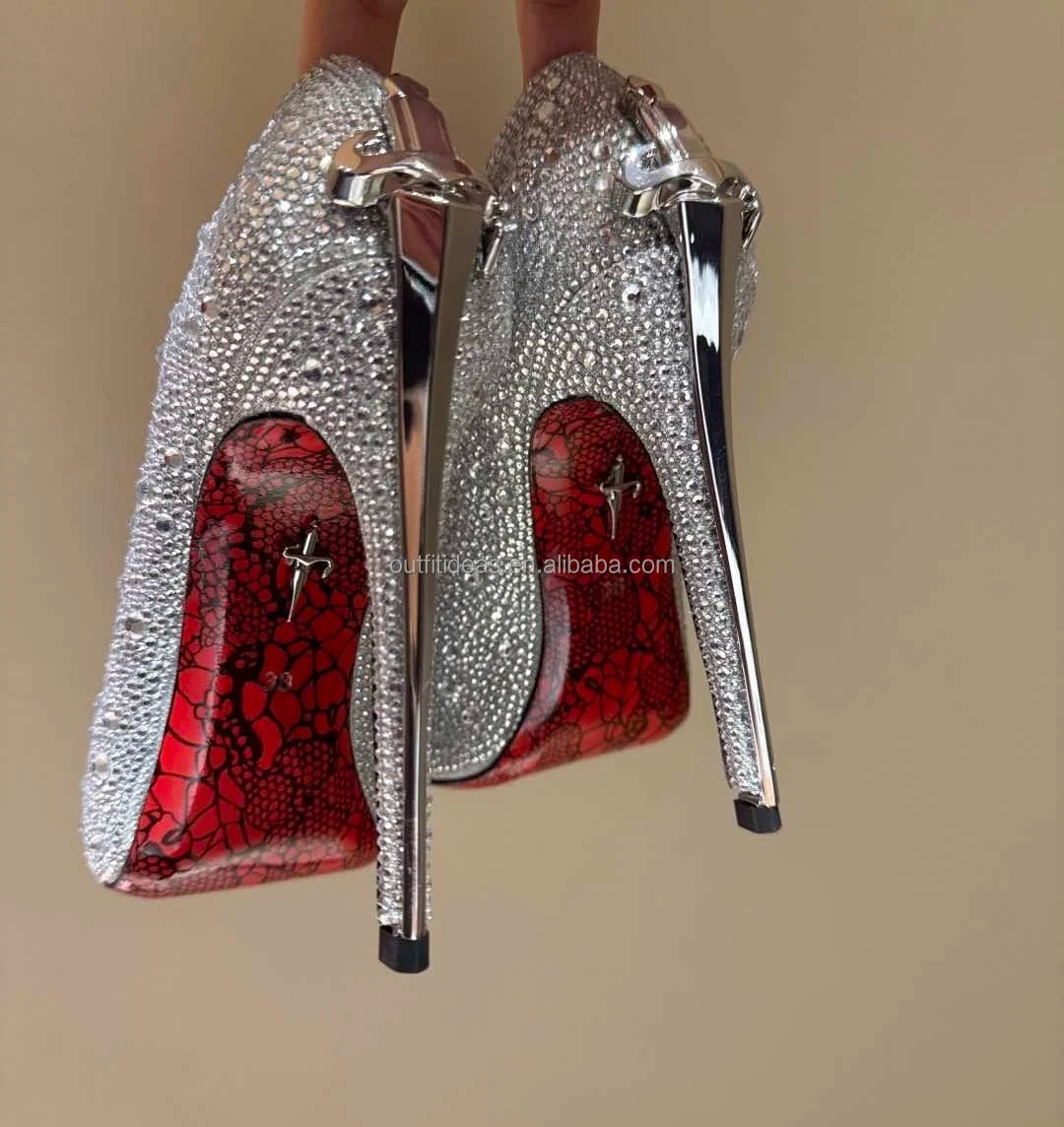 Luxury Leather Heels With Logo Top Quality Design Gold Sharp Dagger Pumps in Black Cesare Paciot High Heels Sharp Dagger Pumps