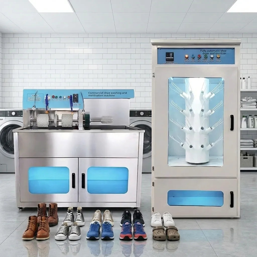 Shoe Washing Machine Commercial Sneaker Cleaner Dryer Stainless Steel Shoe Cleaning Equipment for Laundry and Retail Shop