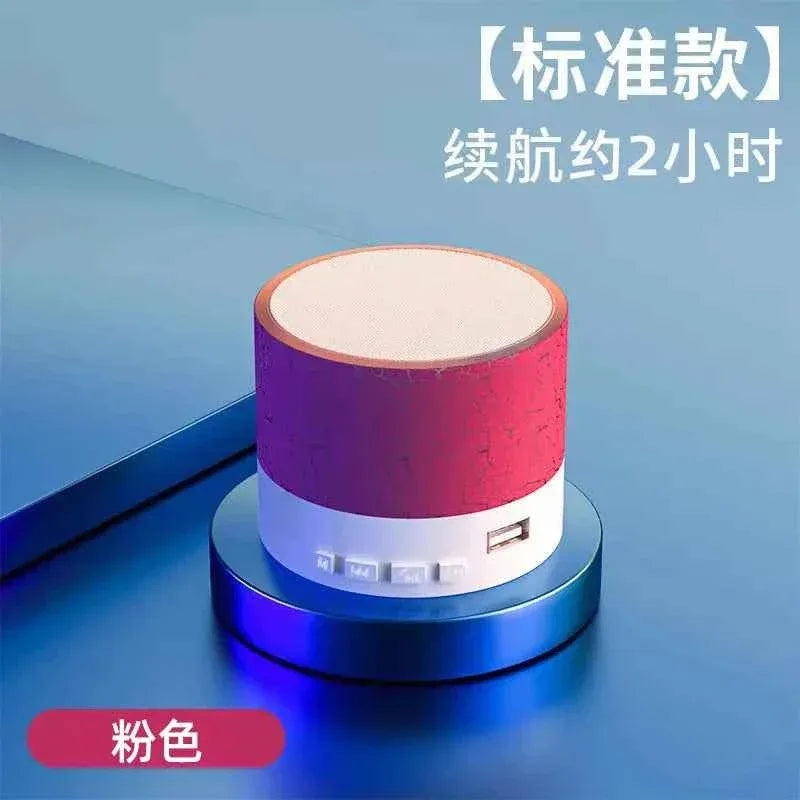 Portable Bluetooth Speaker with RGB Lights and 360 Stereo Sound Pink US My Store