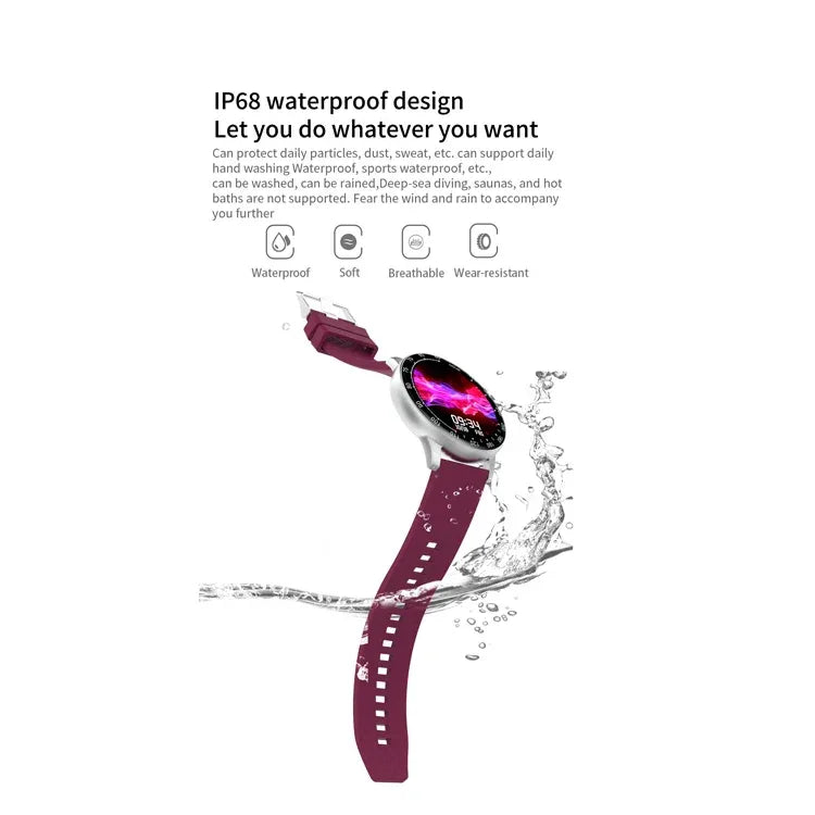 Waterproof Fitness Tracker Smartwatch with Heart Rate & GPS - Black 02 My Store