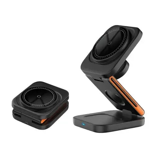 3-in-1 Foldable Wireless Charger Stand for Phone, Watch, and Earbuds Tidesmit