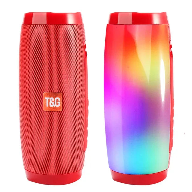 Portable Bluetooth Speaker with 360 Sound & Waterproof Housing Red My Store