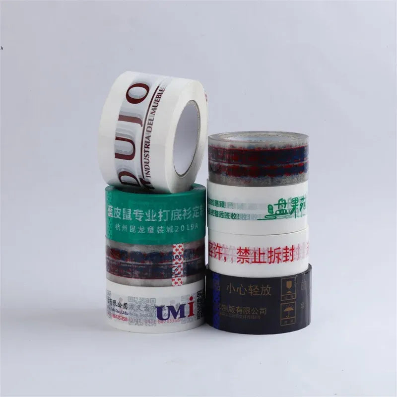 Customized Adhesive Package Carton Sealing Tape Packing Tape With Logo Bopp Printed Tape