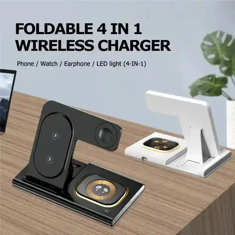 3-in-1 Fast Wireless Charging Station for Apple and Samsung Devices Tidesmit