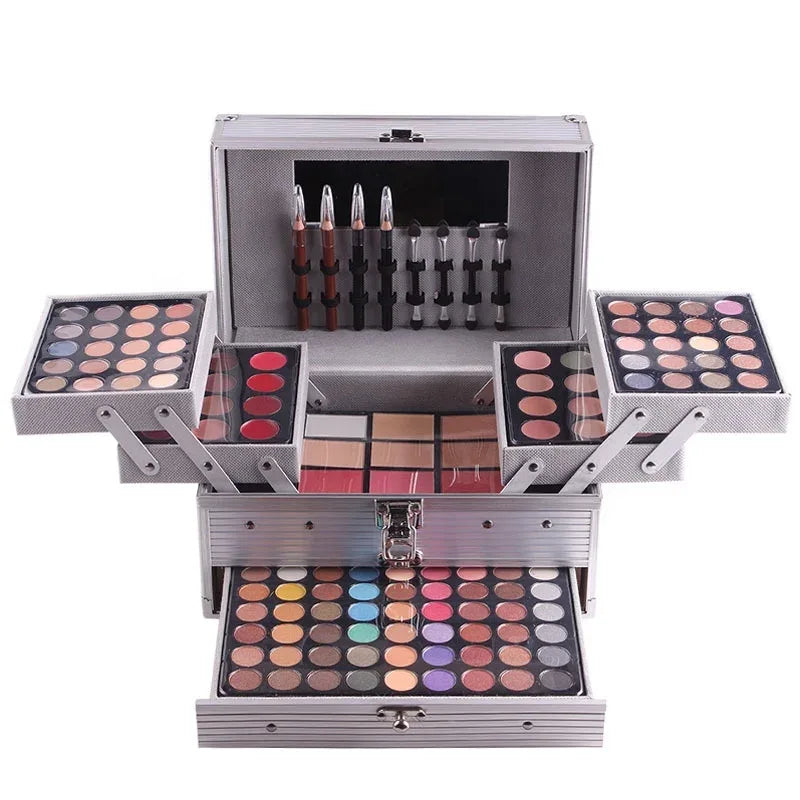 Professional Makeup Kit in Aluminum Case - Tidesmit Salon-Quality Set Professional Makeup Kits Tidesmit