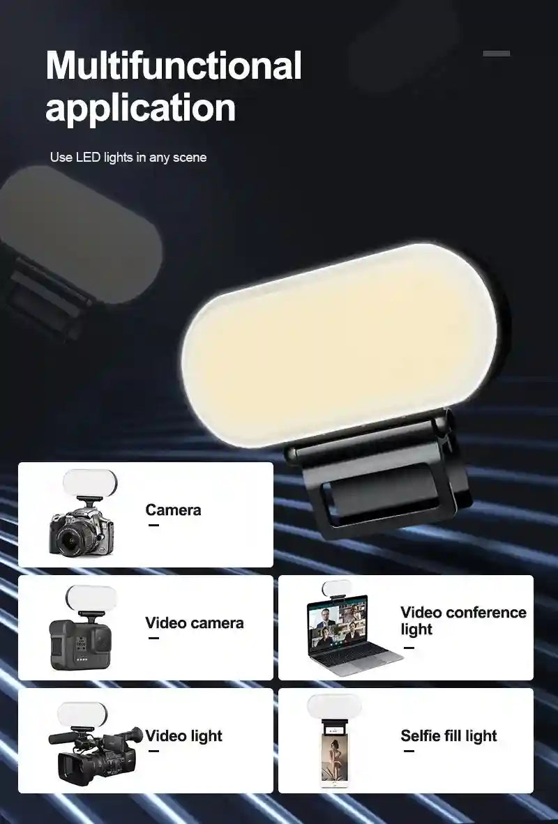 Portable LED Ring Light 18cm with 160cm Tripod Stand - Black Tidesmit