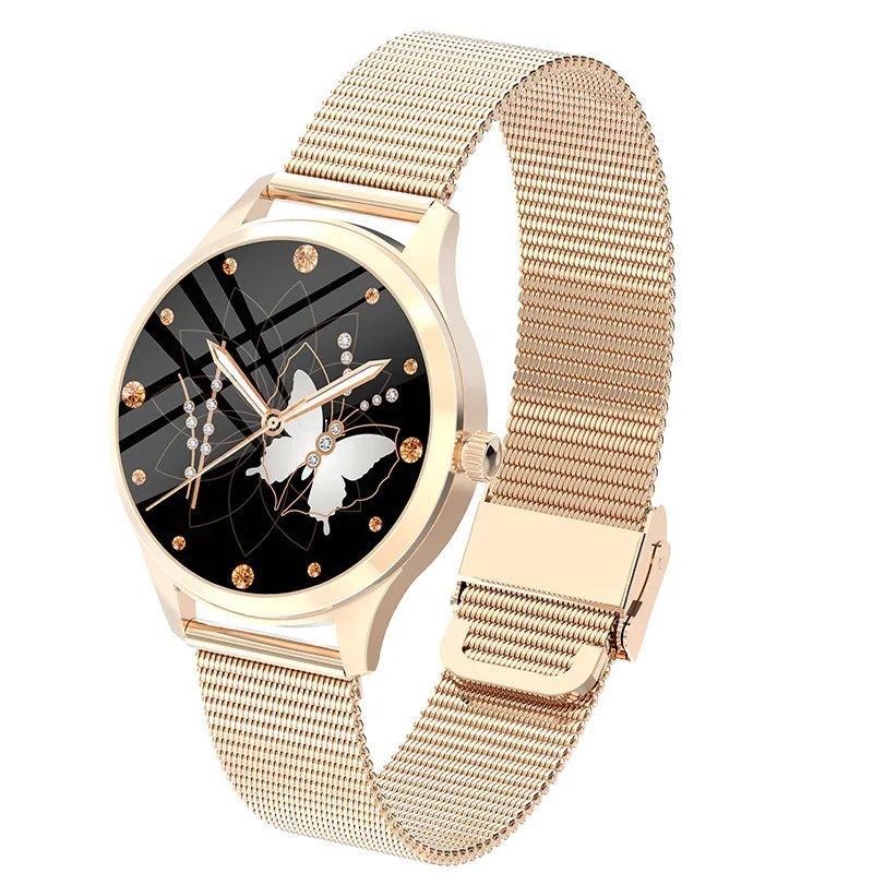 Smartwatch Bluetooth Calling Silver Stainless Steel LW92 Fitness Tracker My Store