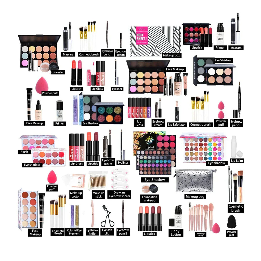 Professional Makeup Kit – All-In-One Salon-Quality Cosmetic Set Professional Makeup Kits Tidesmit
