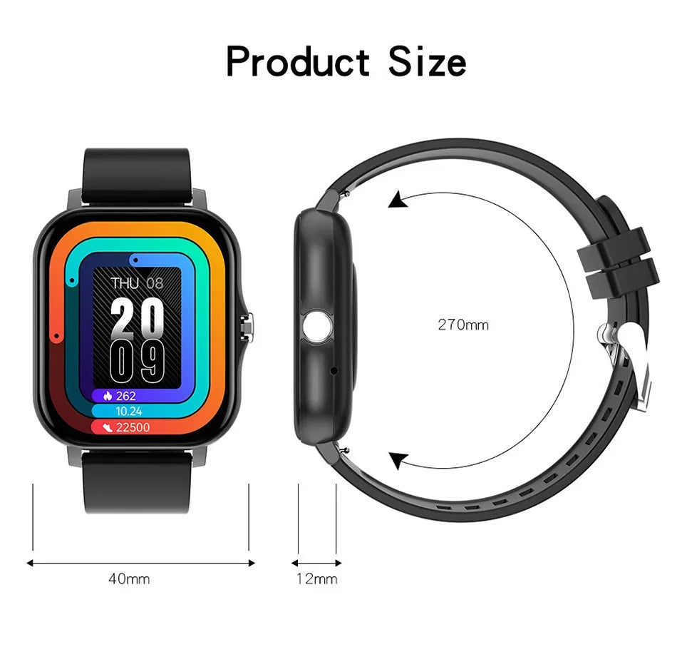 Smartwatch with Bluetooth Calling and Fitness Tracker - Silicone/Metal My Store