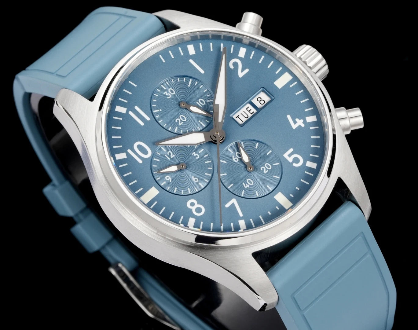 Popular High End Multifunctional Mechanical Watch Waterproof Automatic Movement Chronograph Wristwatch for Sports Daily Watch