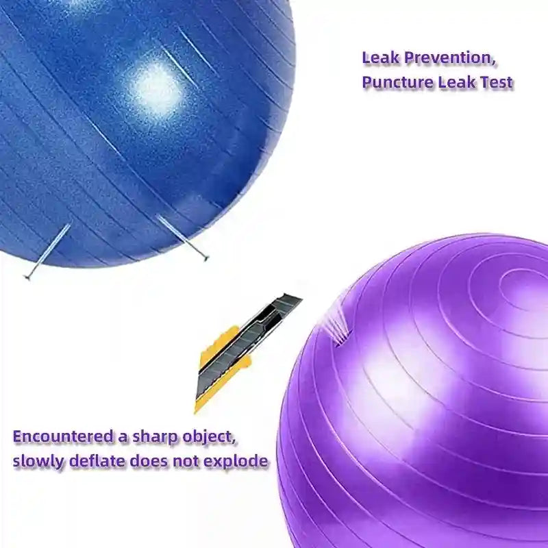 75cm Yoga Ball with Pump | Professional Stability Exercise Sphere Tidesmit