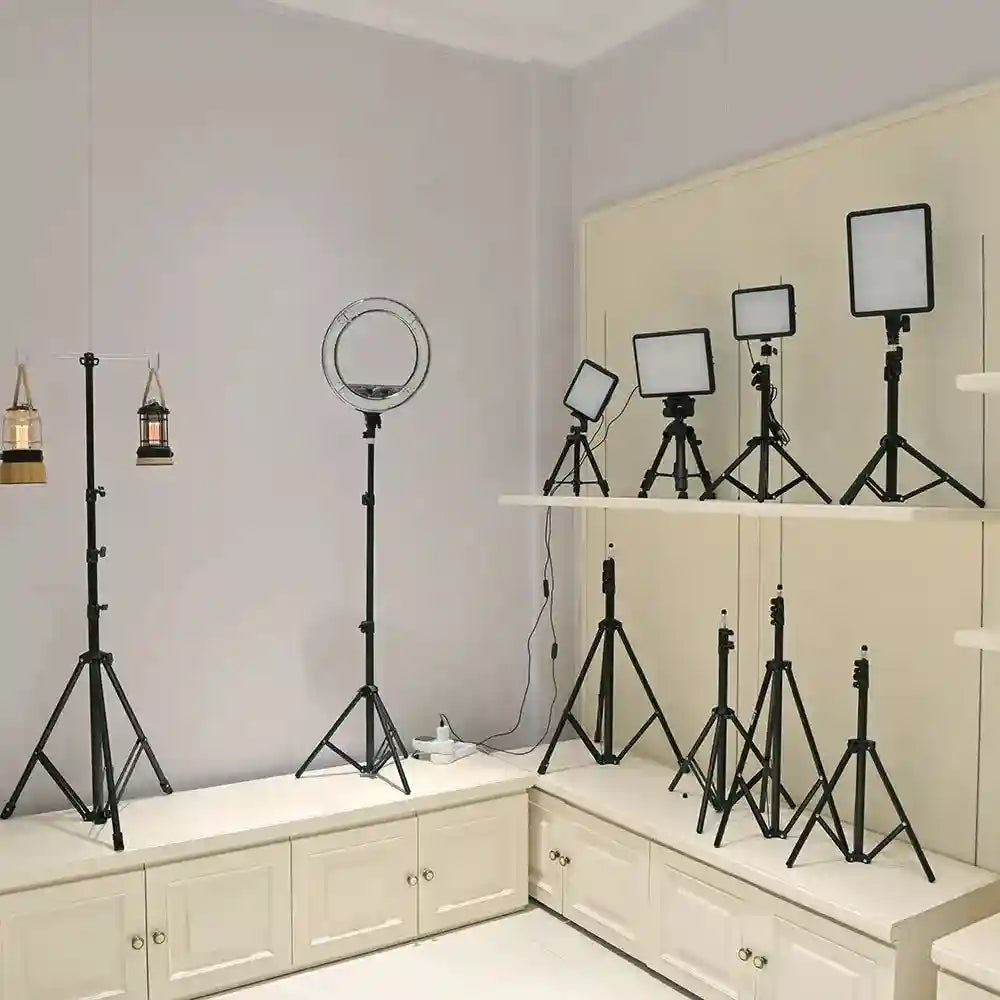 Tidesmit Ring Light with Tripod Stand - F-3366T Adjustable LED Setup Tidesmit