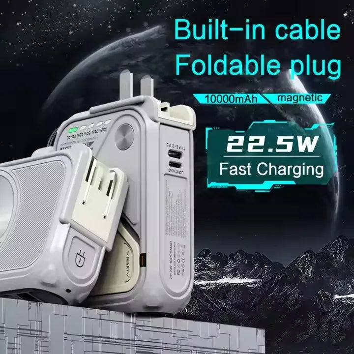 Magnetic Wireless Power Bank 10000mAh 4-in-1 Fast Charger by Tidesmit Tidesmit