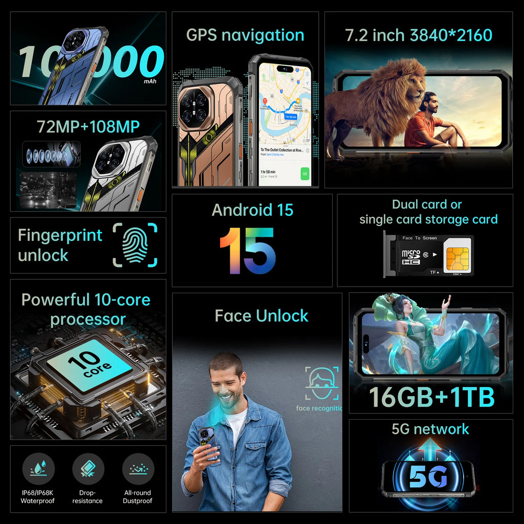 Nfc Waterproof Original X27 ultra 7.3 Inch 12GB + 1tGb Smartphone 10-core Celulares Unlocked Mobile Phone 5g
