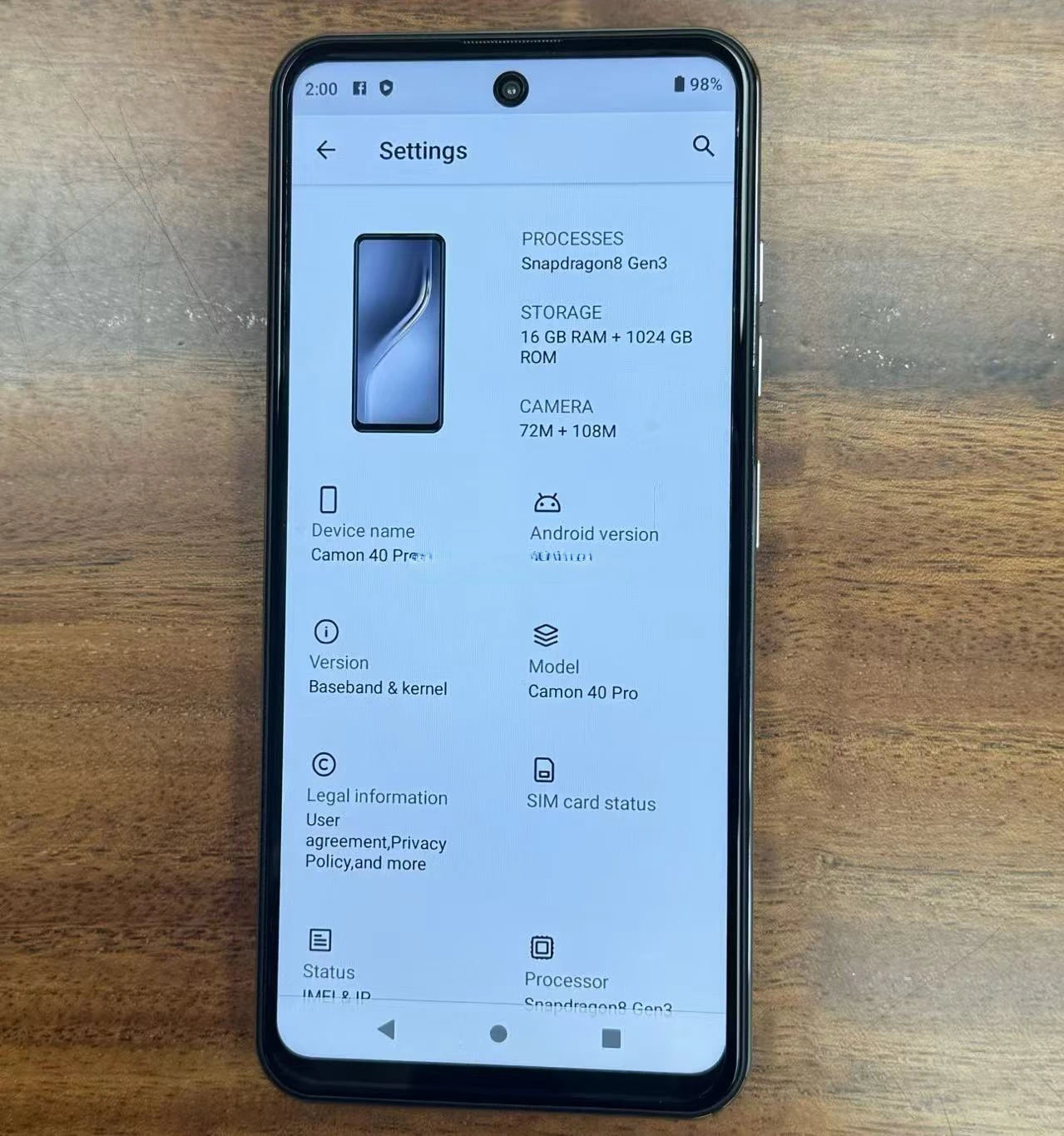 Camon 40 Pro 5G Smartphone 1TB Storage 16GB RAM AMOLED Display Tidesmit