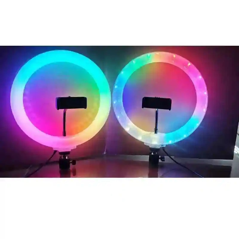 14 Inch RGB LED Ring Light for Streaming with Adjustable Tripod 14inch 36cm 14 Inch 3d rgb Tidesmit