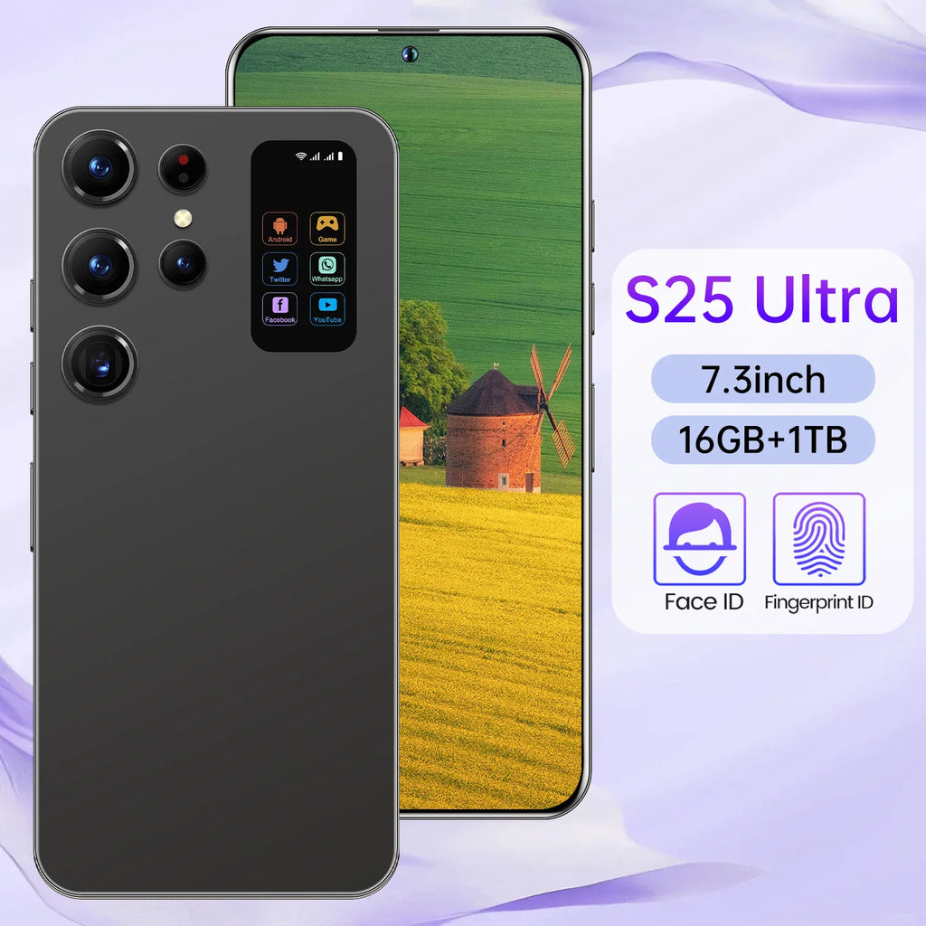 S25 Ultra 5G Smartphone 1TB 16GB RAM 7.3-Inch OLED Display Tidesmit