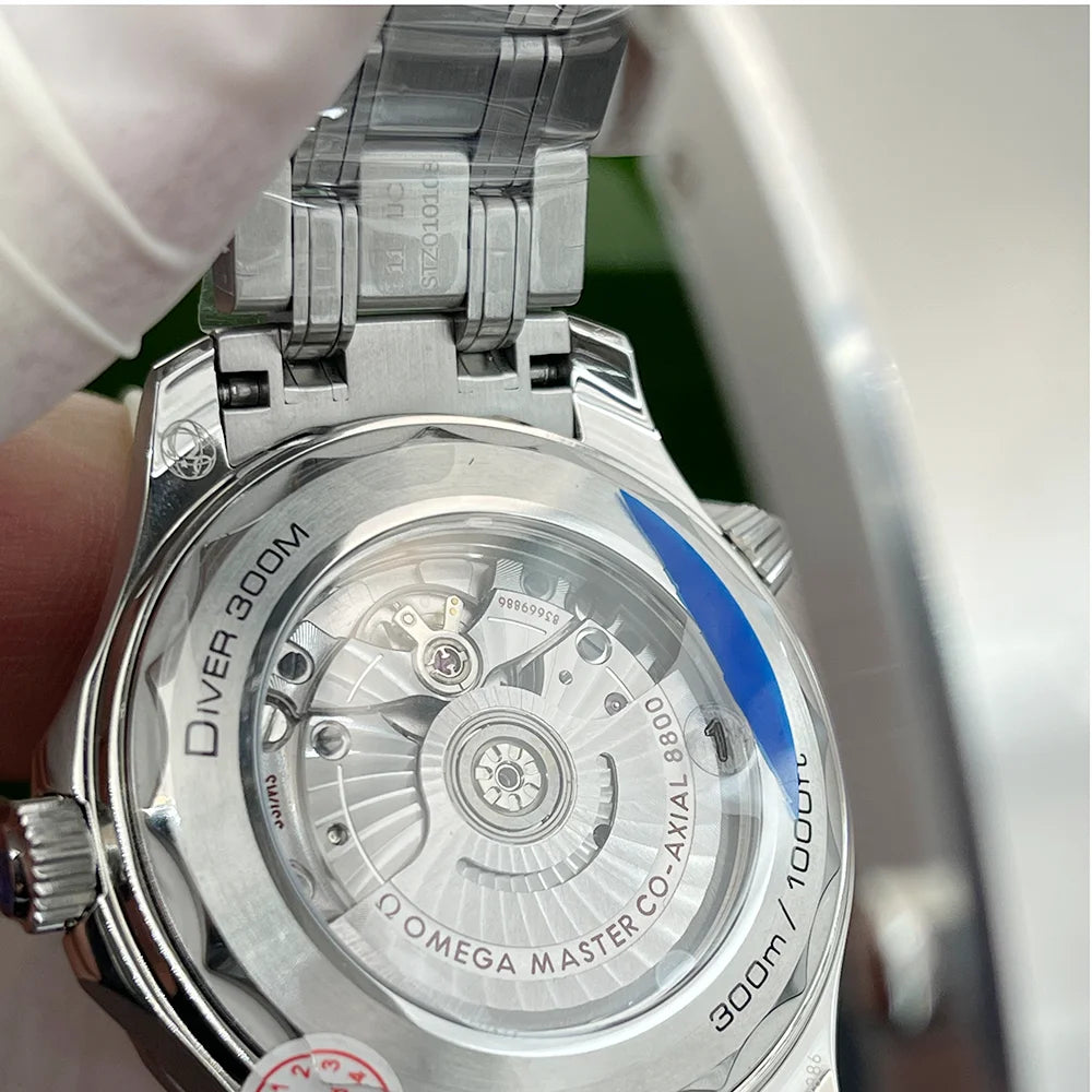 VSF Men's Sport Stainless Steel Wristwatch Automatic Mechanical ETA 8800 Movement 42mm Dial Waterproof Luminous 20mm Charm Band
