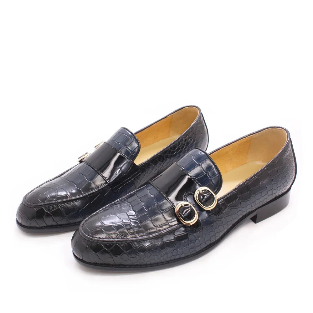 Dropshipping Classic British Men's Dress Shoes Genuine Leather Office Loafers Height Increasing Big Size Fashionable Formal