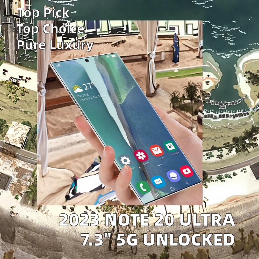 2025 Oem 26 Ultra 7.3inch QHD 16GB RAM Deca Core LTE CDMA Wireless Charge Unlocked 5G Android Smartphone