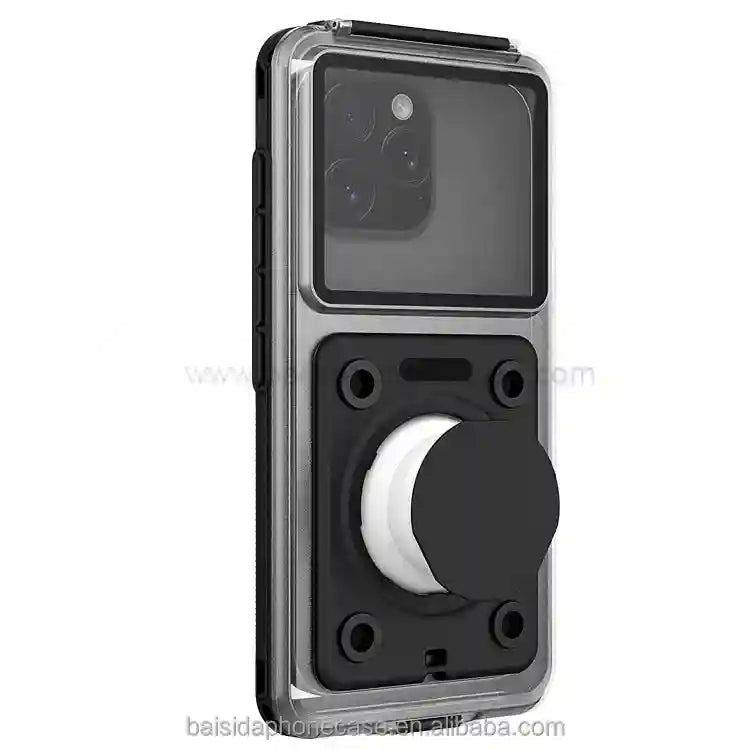 Waterproof Phone Case for iPhone Pro Max - IPX8 Certified Diving Pouch Black Paper box Tidesmit