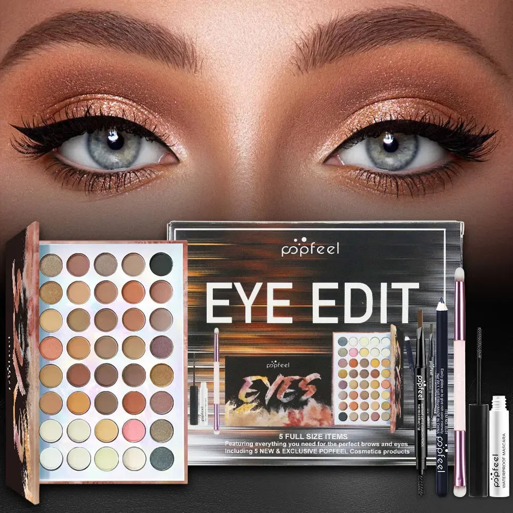 Professional Makeup Kit – All-in-One Salon-Quality Eyeshadow & Lipstick Set Professional Makeup Kits Tidesmit