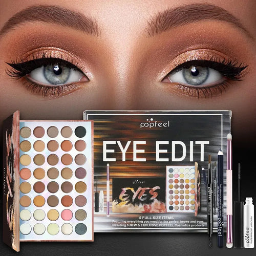 Professional Makeup Kit – All-in-One Salon-Quality Eyeshadow & Lipstick Set Professional Makeup Kits Tidesmit