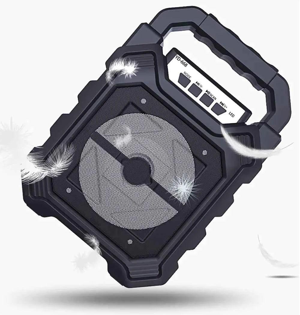Portable Bluetooth Speaker 9W with FM Radio and Bass Boost - Black My Store