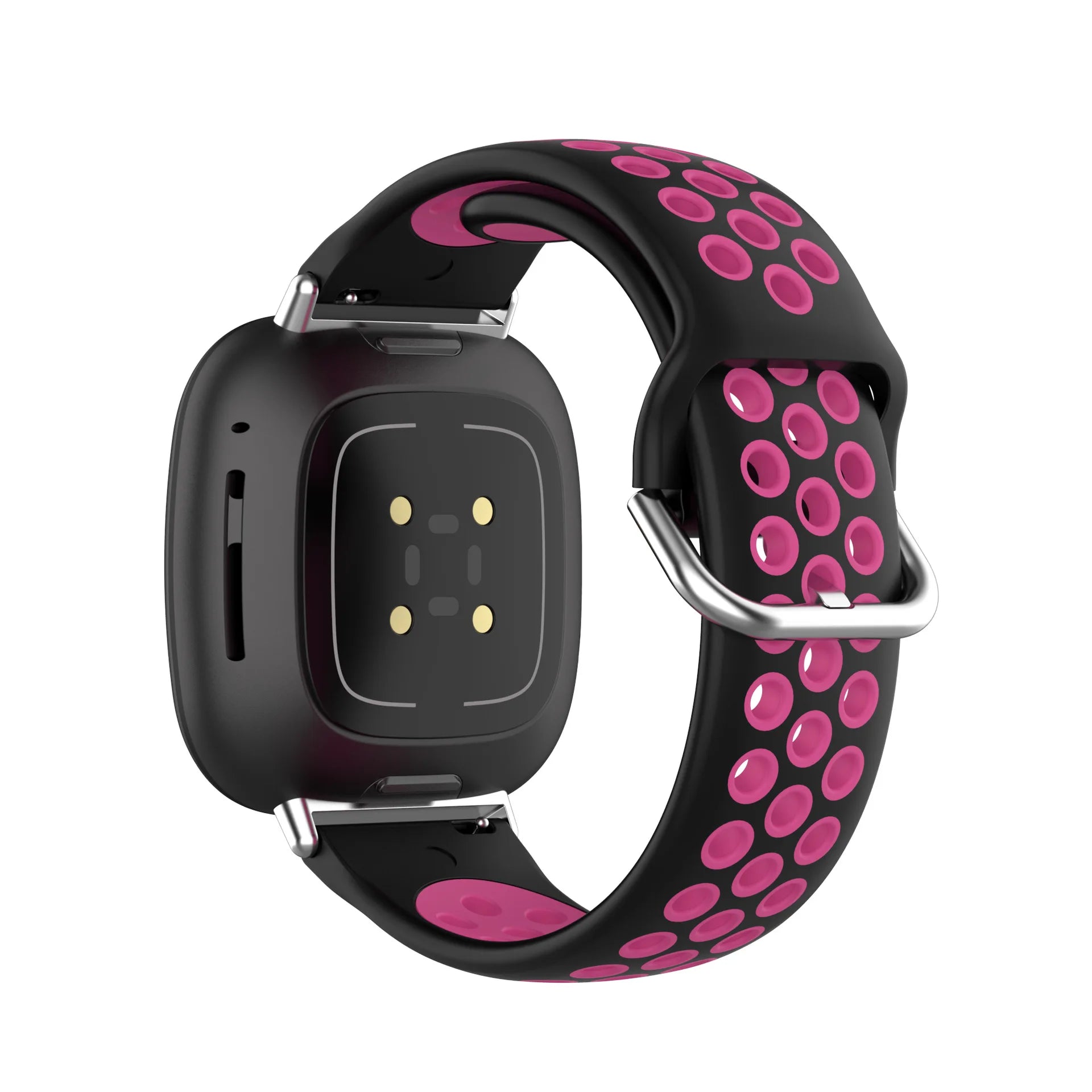 Colorful soft silicone sport wrist strap for Fitbit Versa 3 and Sense smartwatches by Tidesmit