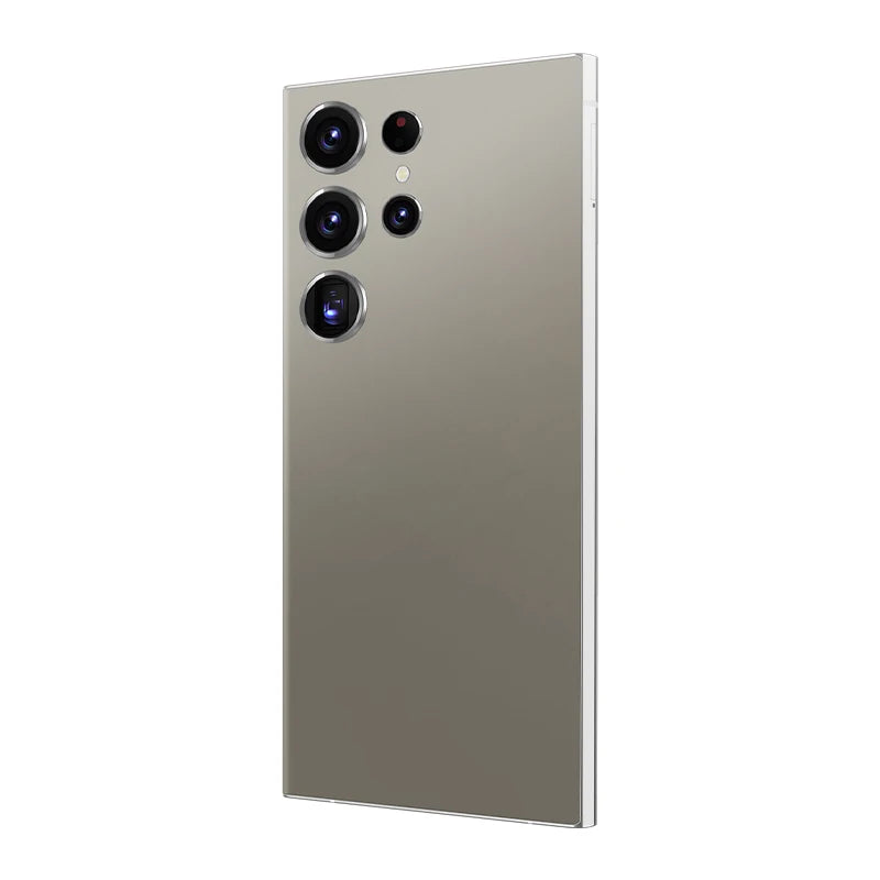 Gray S24 Ultra 5G smartphone with quad rear camera array