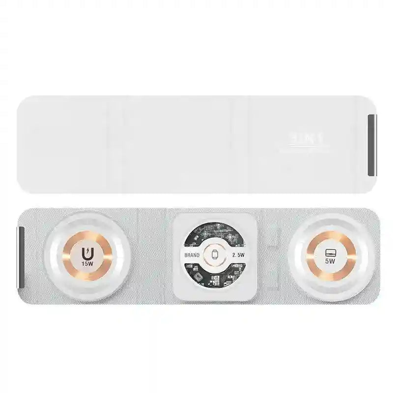 3-in-1 Wireless Charging Station: 15W Fast Foldable Qi Charger Tidesmit