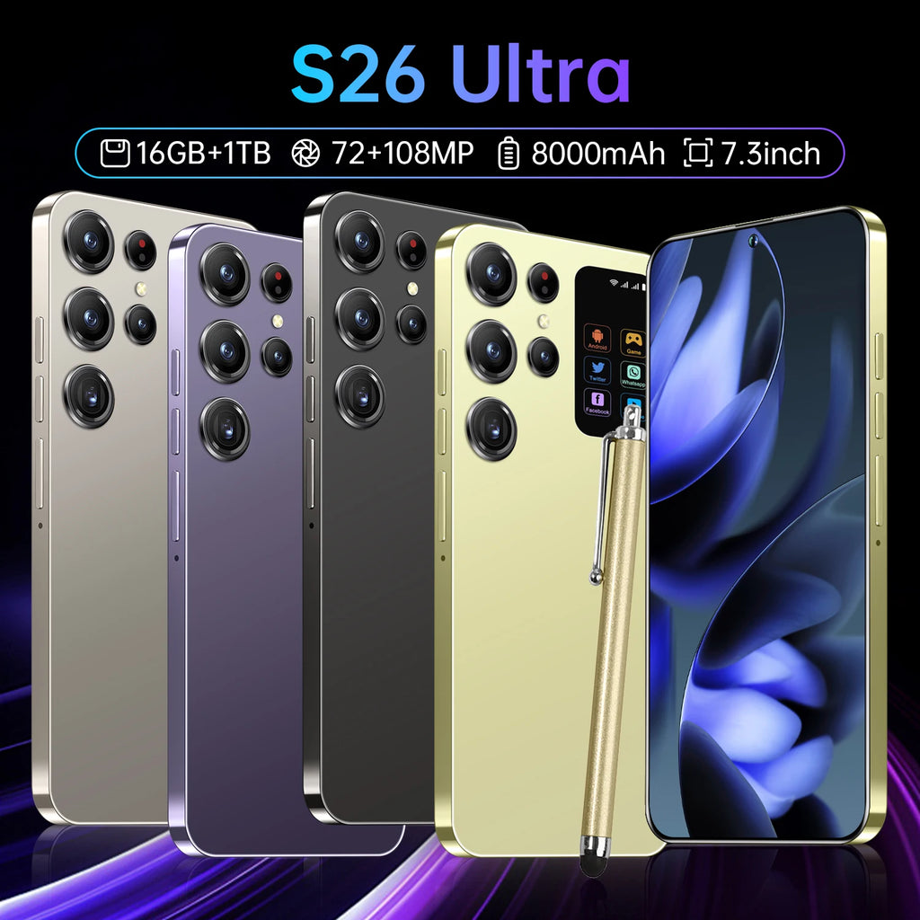 Tidesmit 5G Android 14 Smartphone, 7.3" OLED, 16GB RAM, 1TB Storage Tidesmit