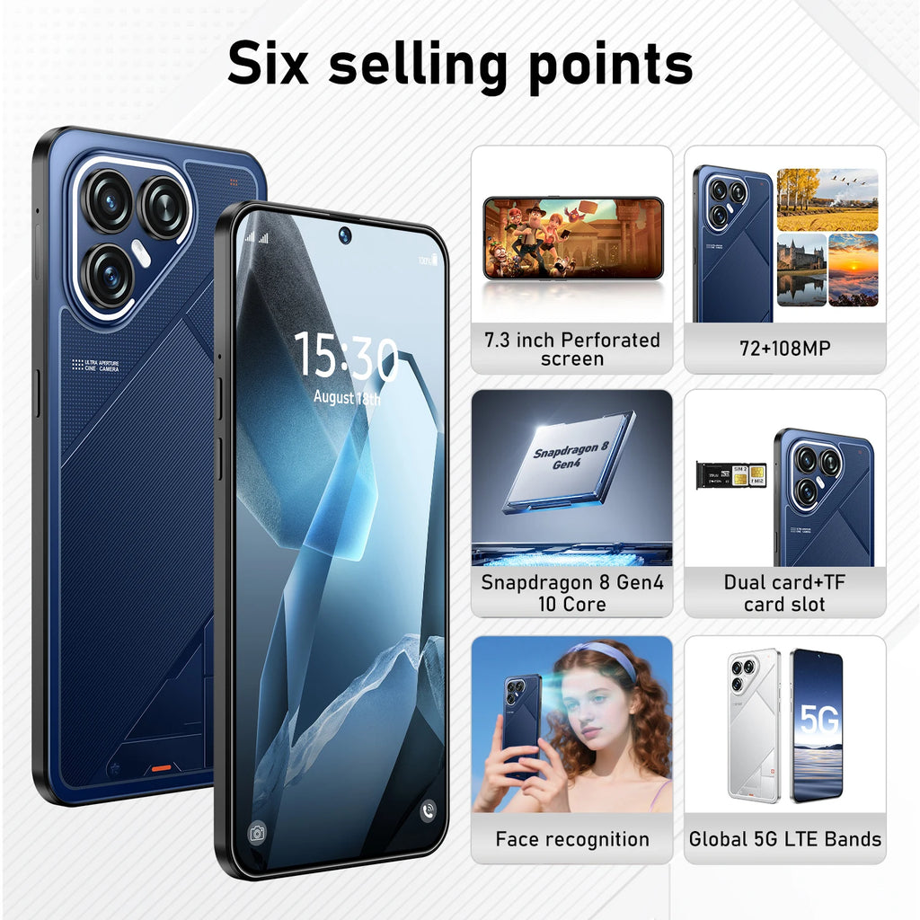 Pova 7 Ultra 5G Smartphone 16GB RAM 1TB Storage - Black Tidesmit